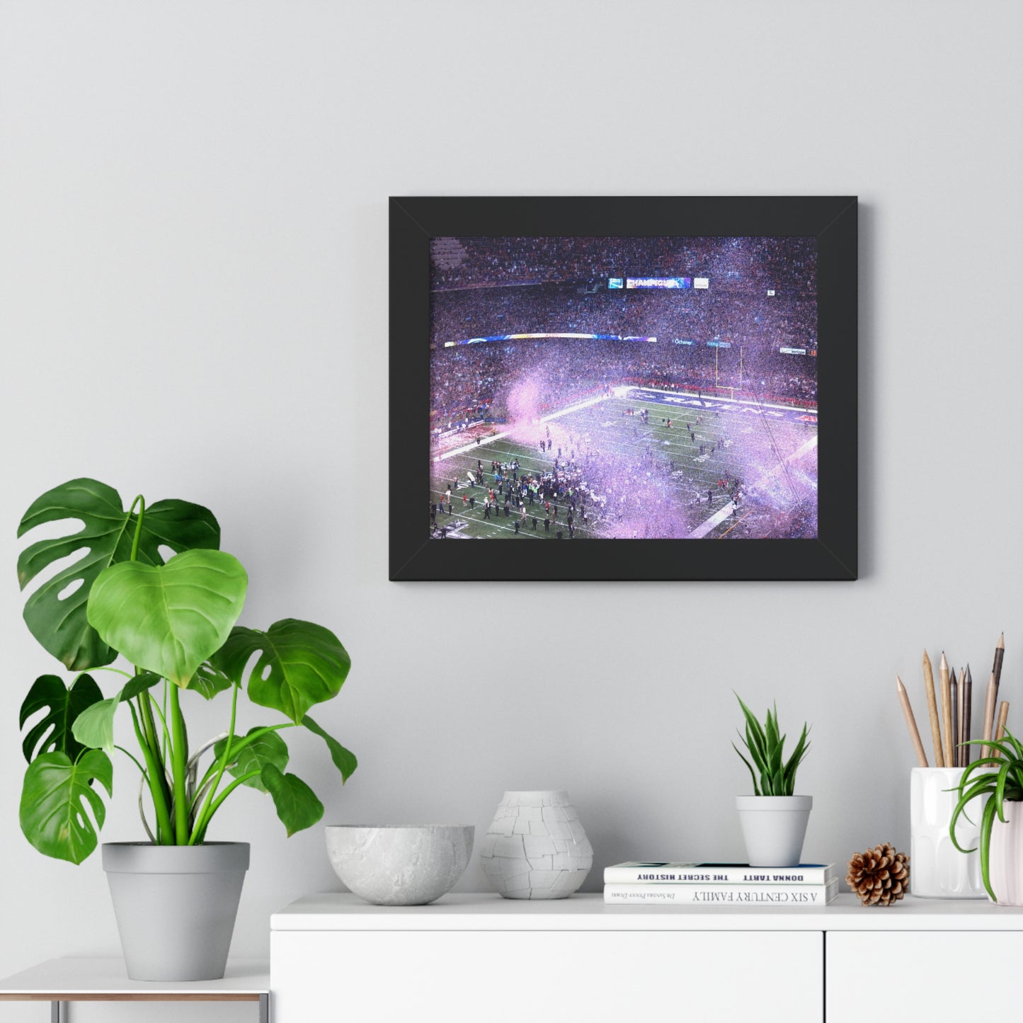 Ravens vs. 49ers - Super Bowl XLVII - Framed Horizontal Poster