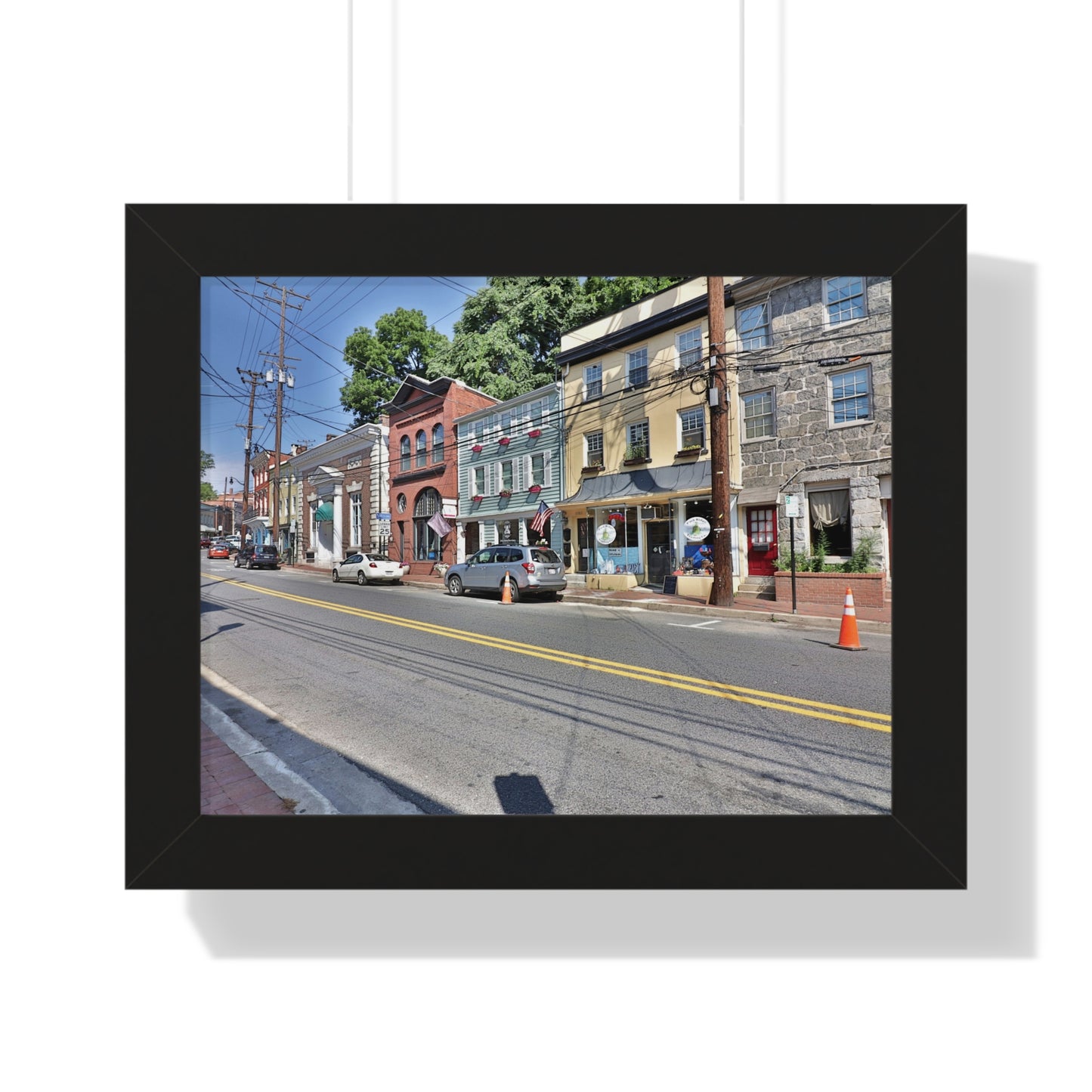Old Ellicott City - Main Street - Framed Horizontal Poster