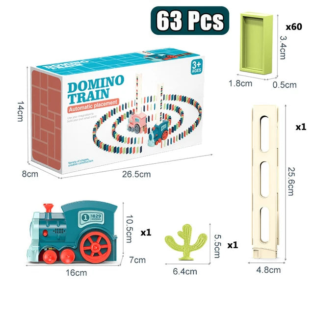 Tren de dominó automático para niños