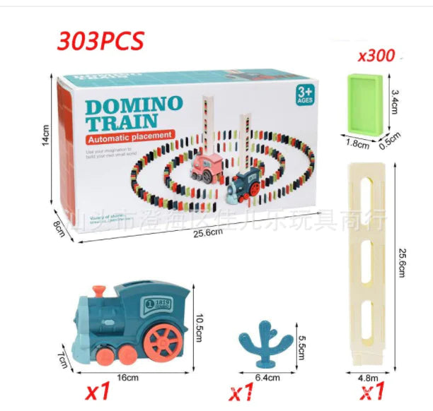 Tren de dominó automático para niños
