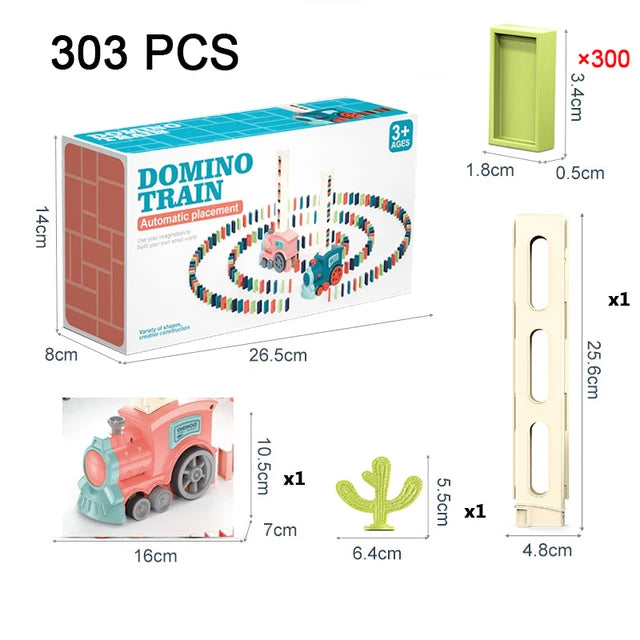 Tren de dominó automático para niños