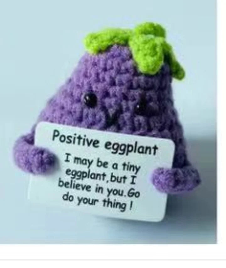 Handmade Wool Crocheted Funny Expression Bag Pendant