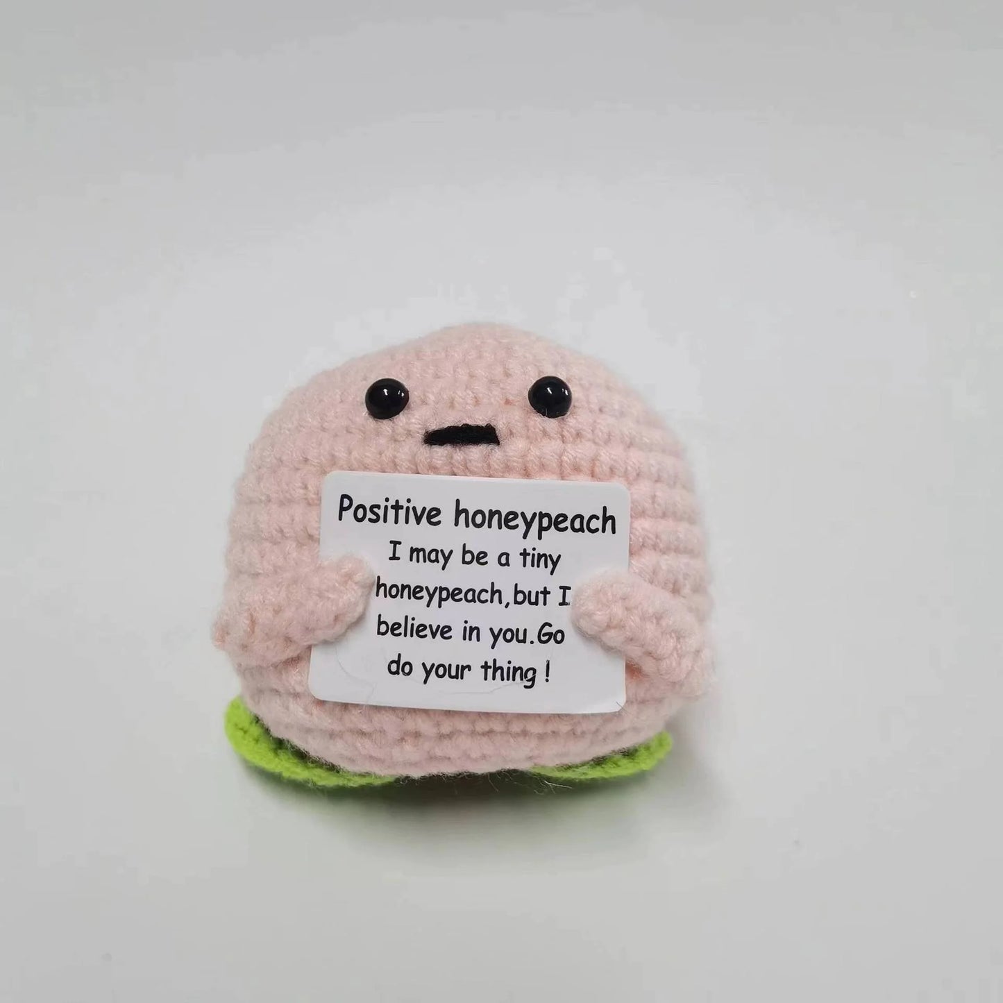 Handmade Wool Crocheted Funny Expression Bag Pendant