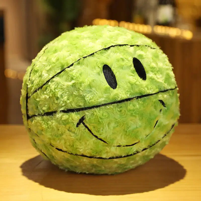 Peluche de baloncesto con sonrisa Cojín