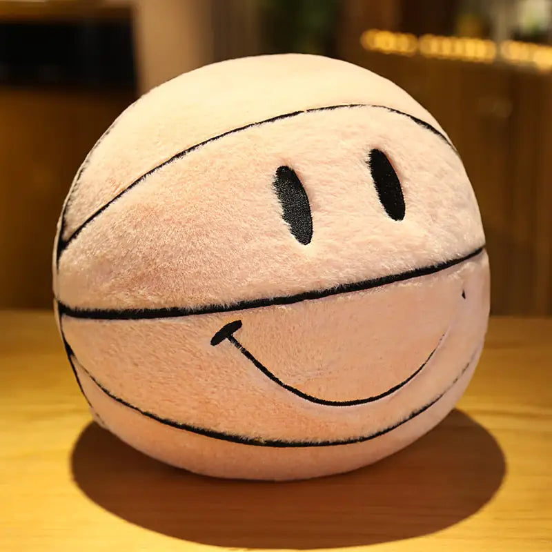 Peluche de baloncesto con sonrisa Cojín