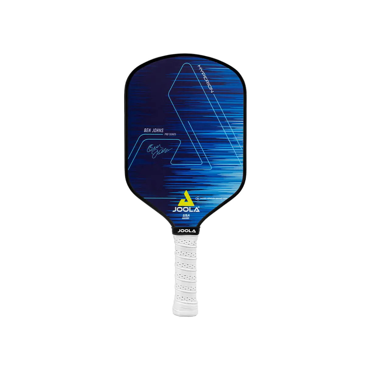 JOOLA Ben Johns Hyperion CAS 16 Pickleball Paddle - Carbon Abrasion Surface with High Grit & Spin Sure-Grip Elongated Handle 16mm Pickle Ball Paddle with Polypropylene Honeycomb Core USAPA Approved