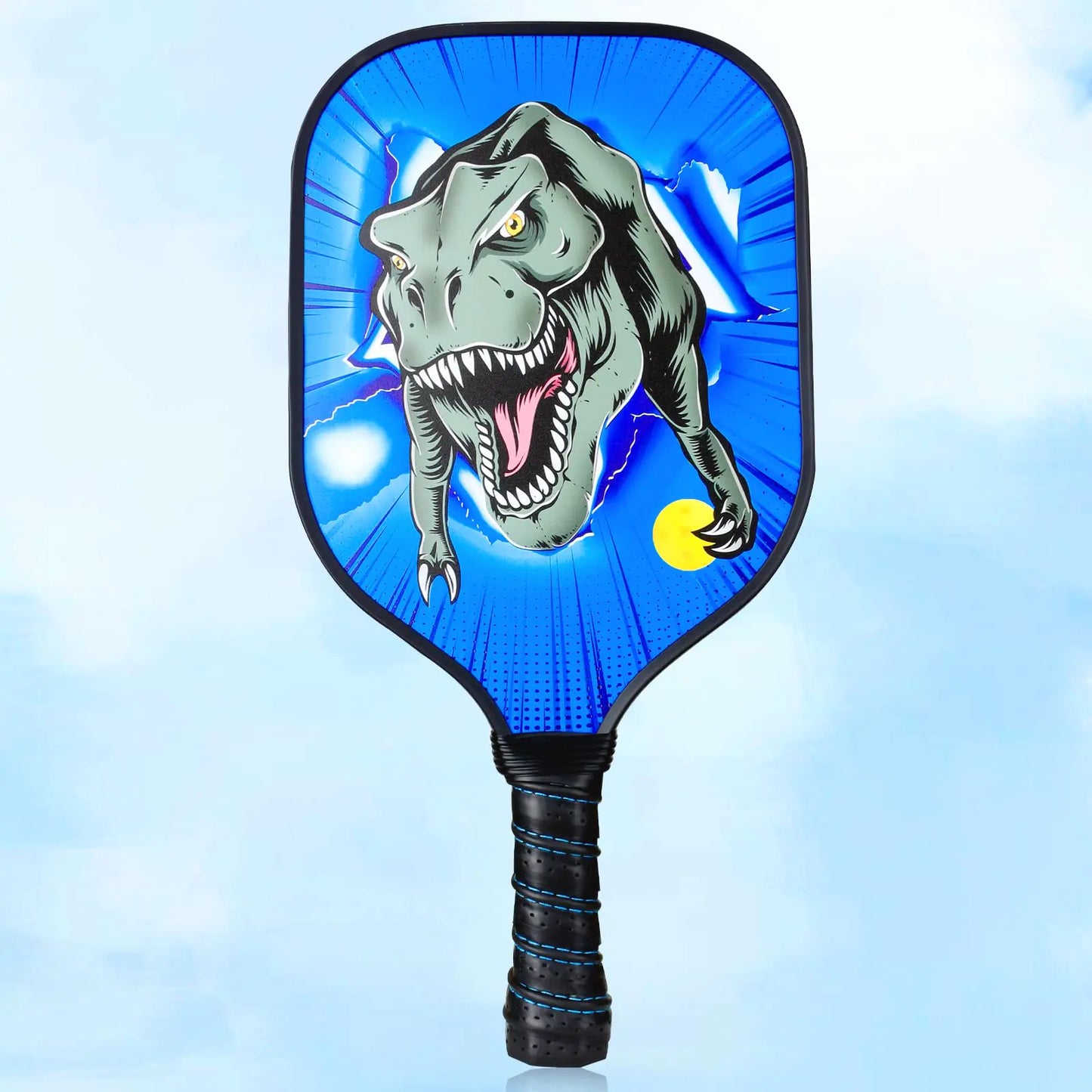 Nexopick Kids Pickleball Paddles Cute Pickleball Paddle with Small Grip Lightweight Pickleball Rackets Honeycomb Core Fiberglass Pickleball Paddle Set for Children 4-11 Years Old Child-Size