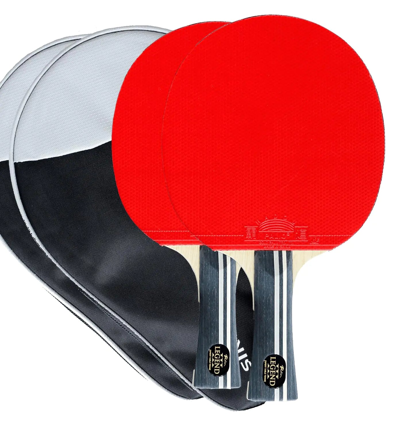 Palio Legend 3.0 Table Tennis Racket & Case | ITTF-Approved Advanced Ping Pong Paddle | Maximum Power Speed & Spin (Set of 2 Rackets)