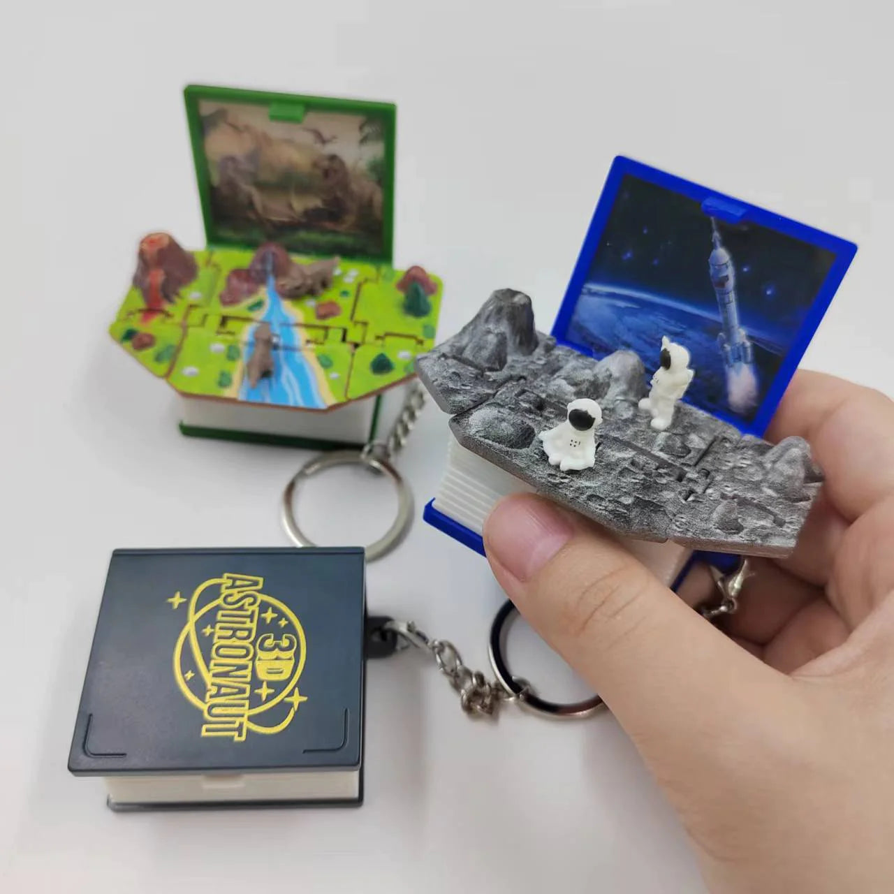 Pop-Up Book Keychain