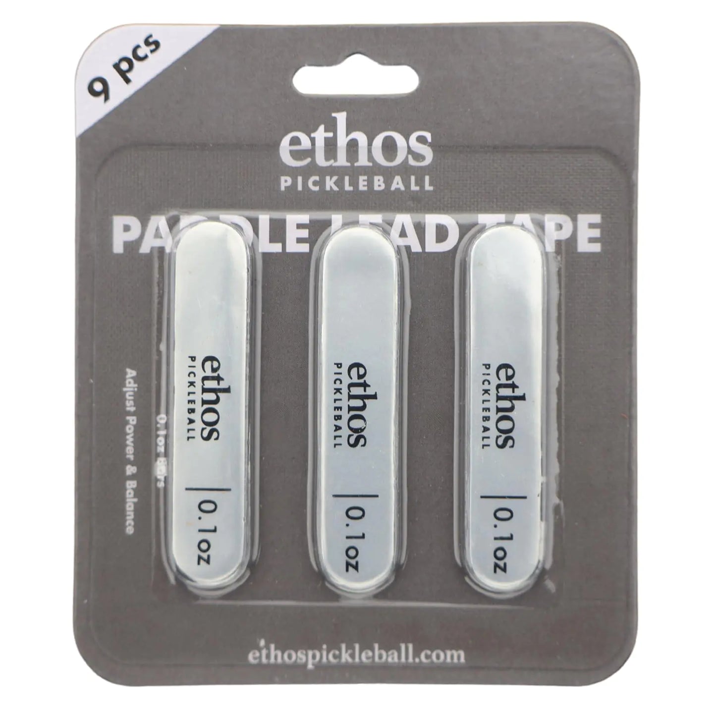 Lead Tape for Pickleball Paddles - 0.1 oz Lead Tape - Customize Pickleball Paddle Power & Control - 9 Pack Quality 3M Adhesive Easy Application Pickleball Paddle Lead Tape (Silver)