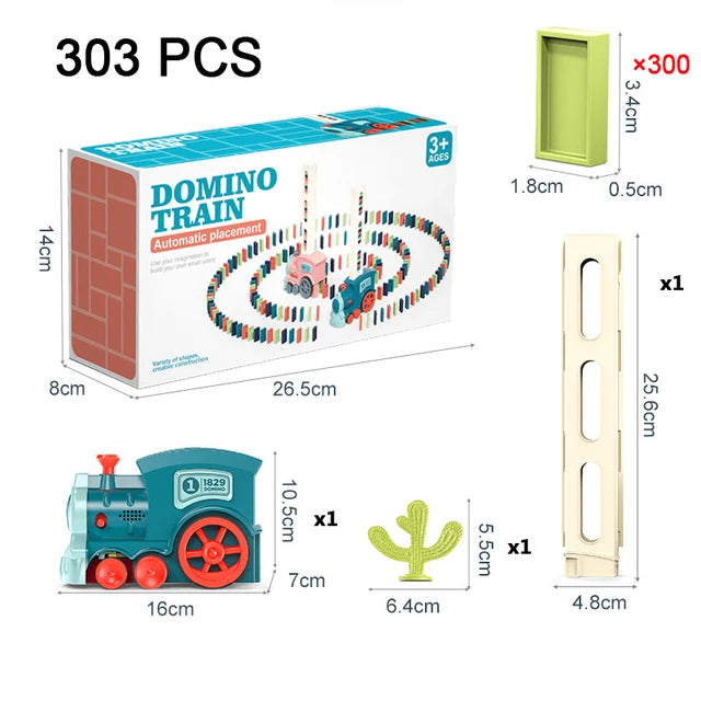 Tren de dominó automático para niños