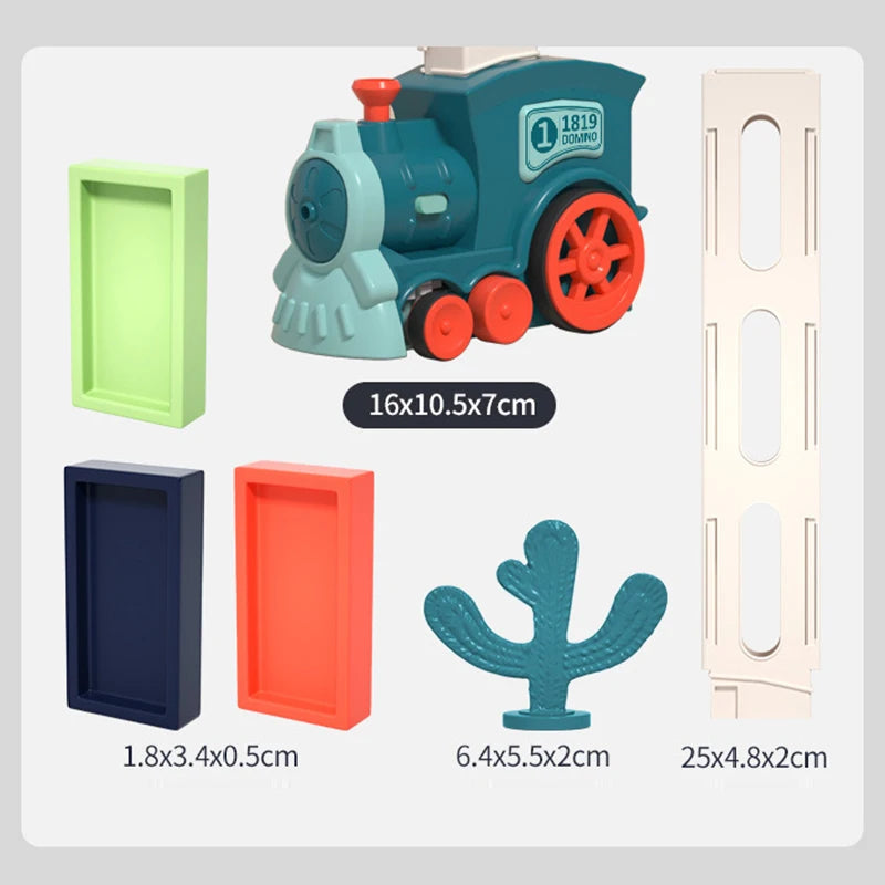 Tren de dominó automático para niños