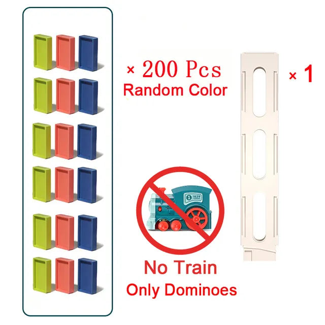 Tren de dominó automático para niños