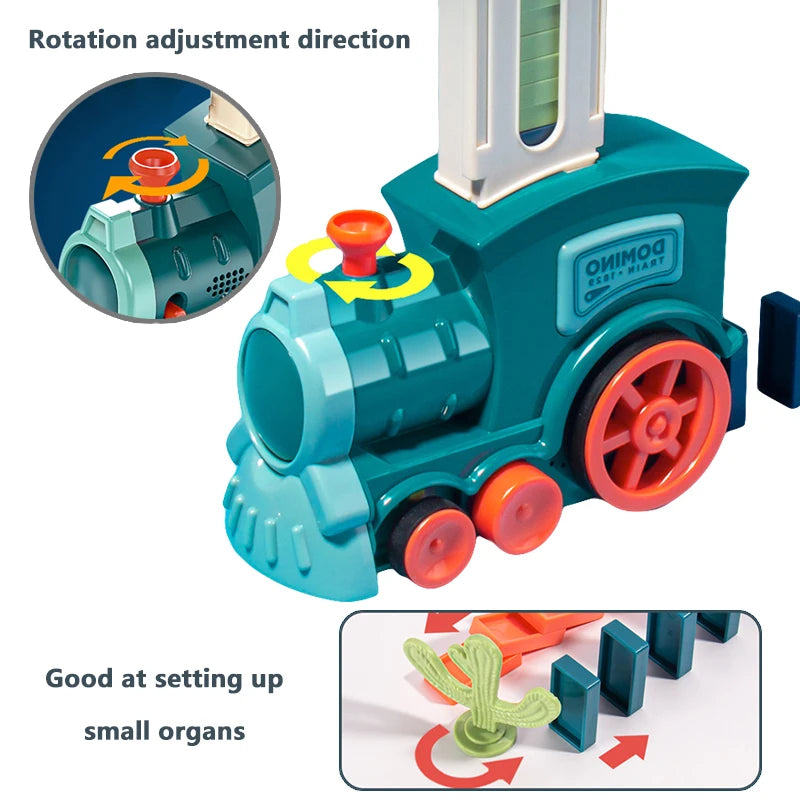 Tren de dominó automático para niños