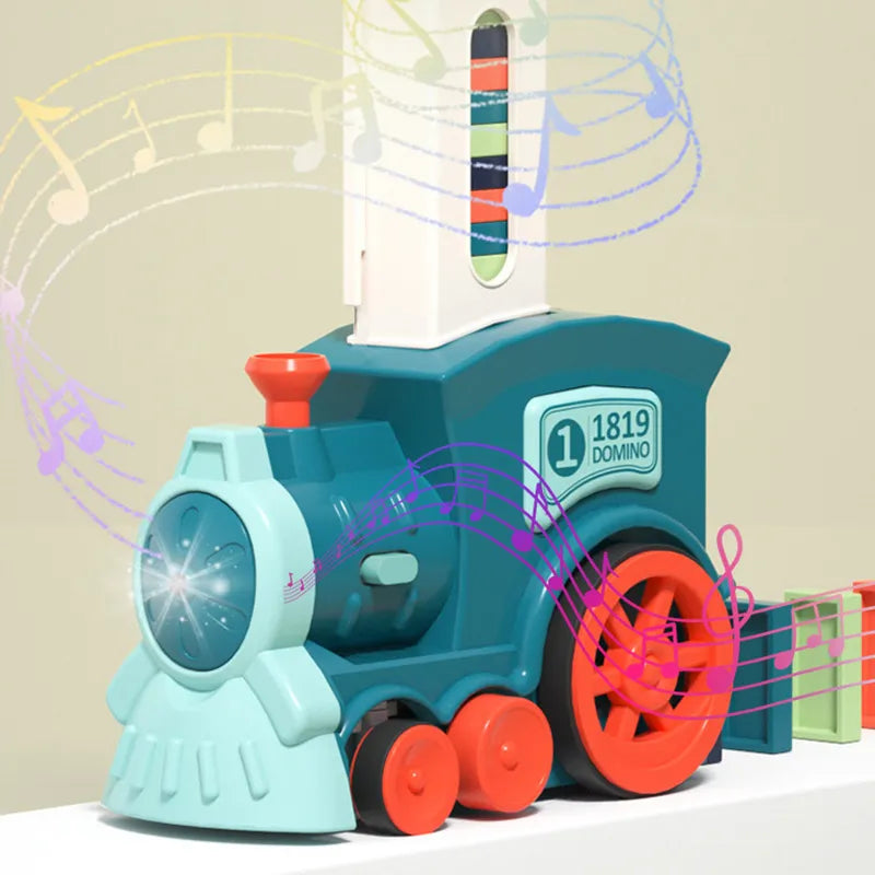 Tren de dominó automático para niños