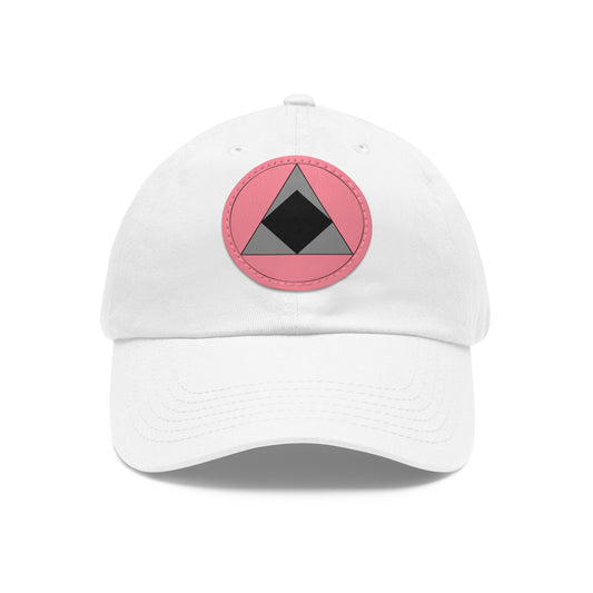 Gorro Podcast Recovery Dad con parche de cuero (redondo)