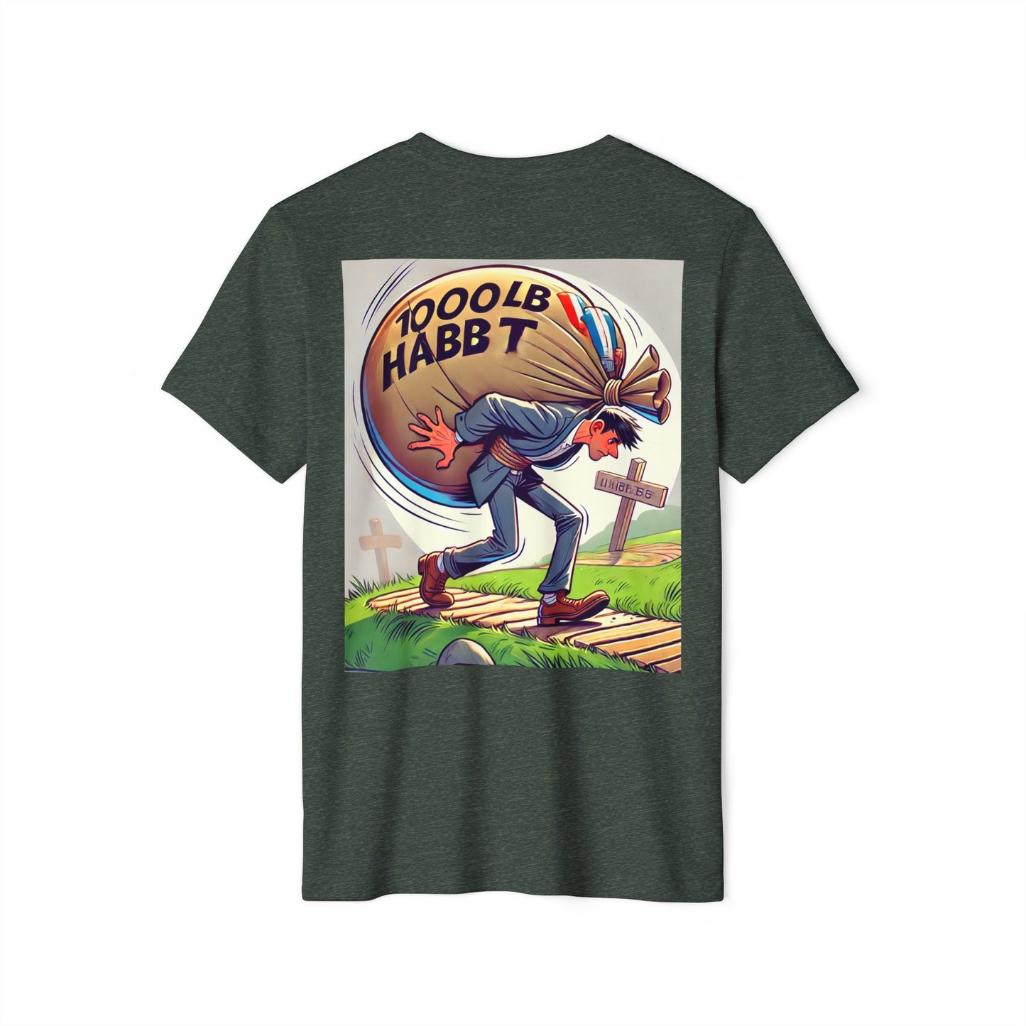 Podcast Recovery - 1000 LB Habit - Unisex Recycled Organic T-Shirt