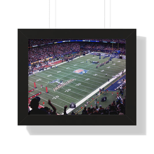 Ravens vs. 49ers - Super Bowl XLVII - Framed Horizontal Poster