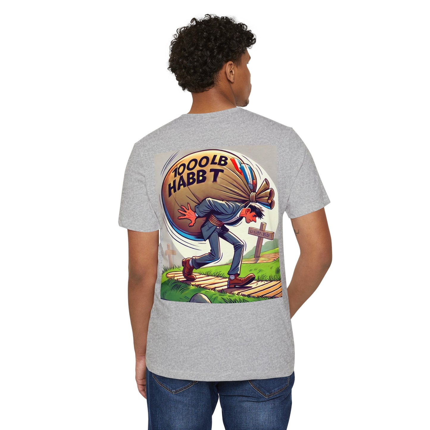 Podcast Recovery - 1000 LB Habit - Unisex Recycled Organic T-Shirt