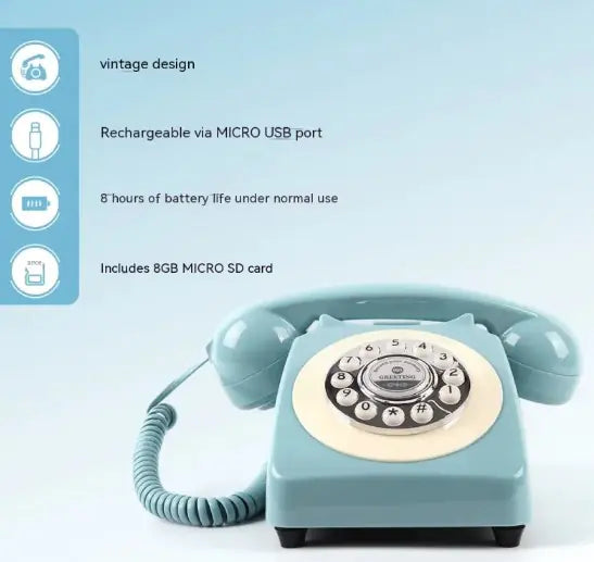 Household Vintage Card Recording Telephone