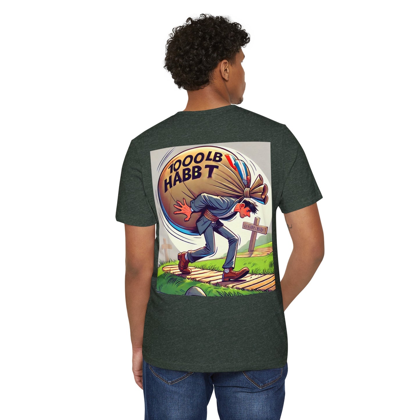 Podcast Recovery - 1000 LB Habit - Unisex Recycled Organic T-Shirt