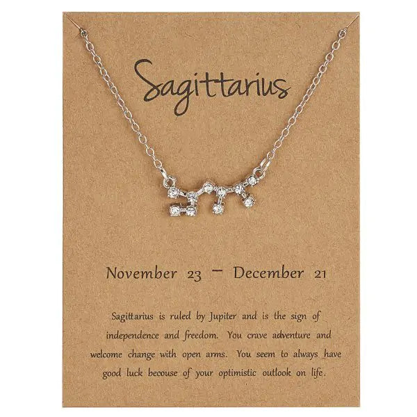 Collar de signos del zodíaco de 12 constelaciones