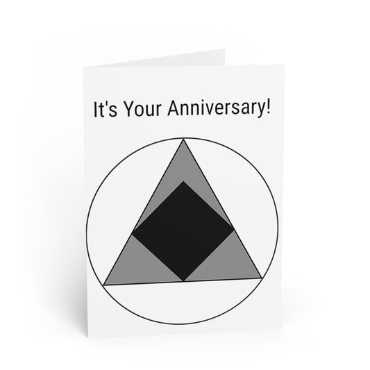 Tarjeta de aniversario de recuperación de podcasts