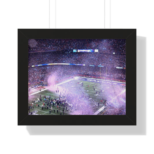 Ravens vs. 49ers - Super Bowl XLVII - Framed Horizontal Poster