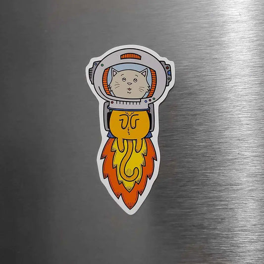 Astronaut Cat Magnet