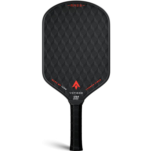 Yotiger Pickleball Paddles 18K T700 Carbon Fiber Pickleball Paddle with 3D Pattern 16mm Power Polymer Core The Elongated Pickleball Rackets Crafted for Ultimate Spin & Consistency