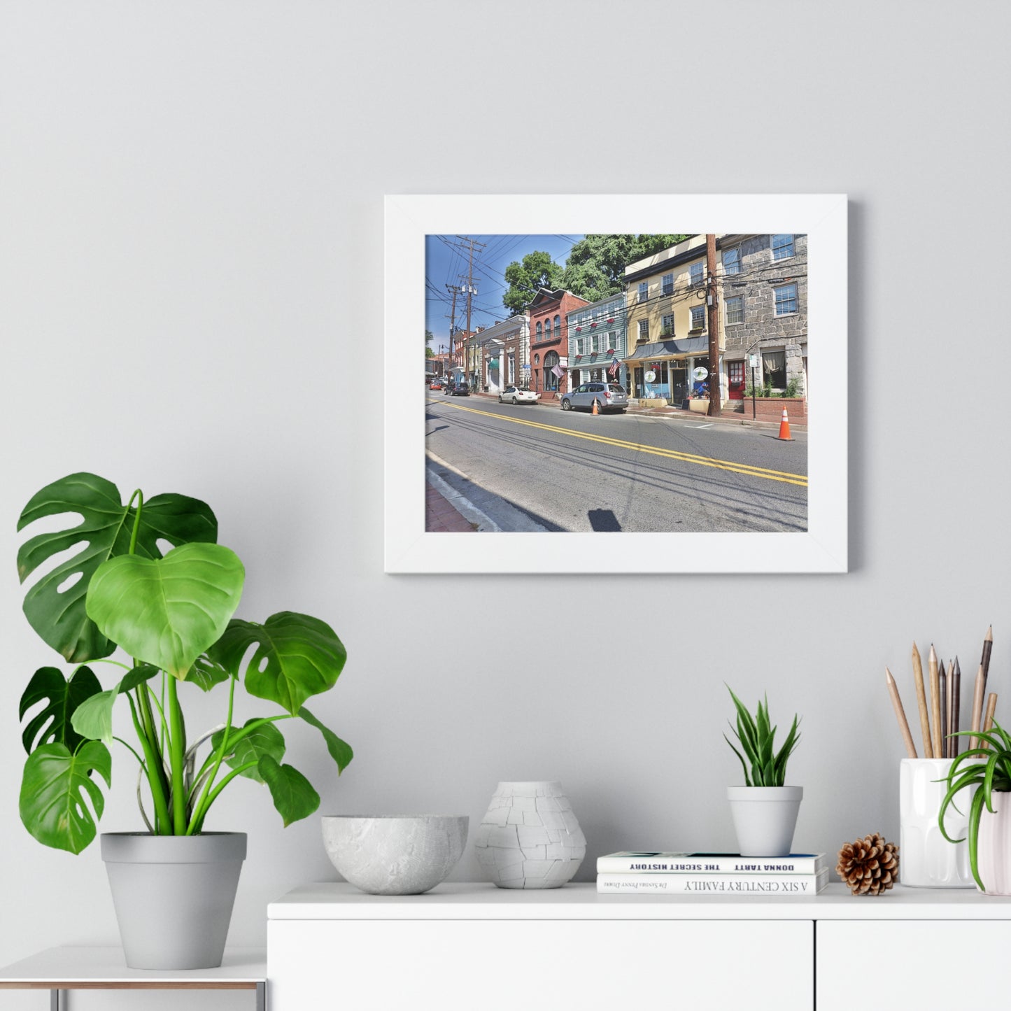 Old Ellicott City - Main Street - Framed Horizontal Poster