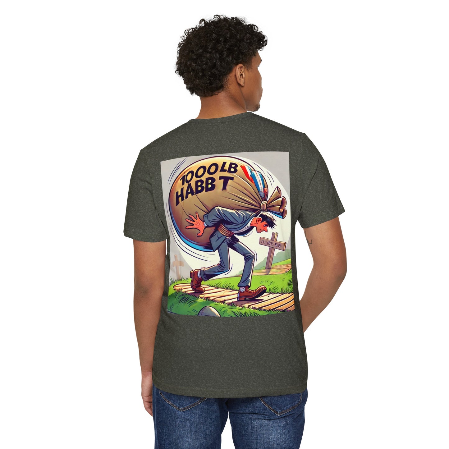 Podcast Recovery - 1000 LB Habit - Unisex Recycled Organic T-Shirt