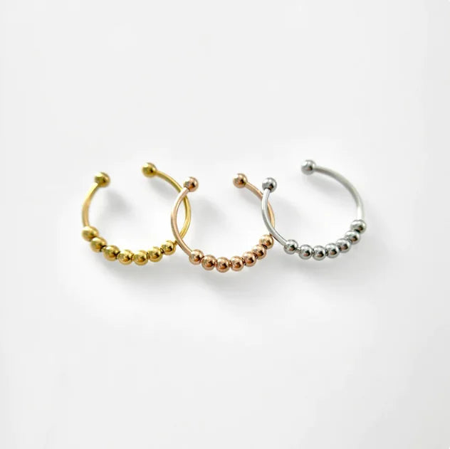 Anillo de cuentas Fidget para aliviar la ansiedad