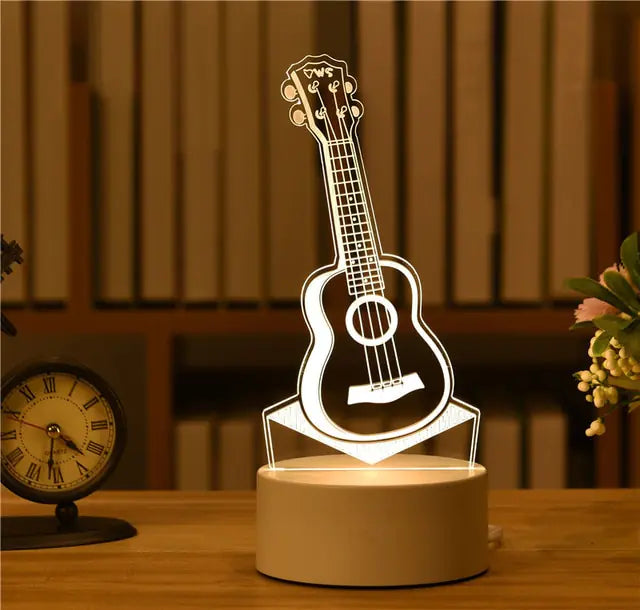 Juguetes modelo de luz nocturna LED 3D