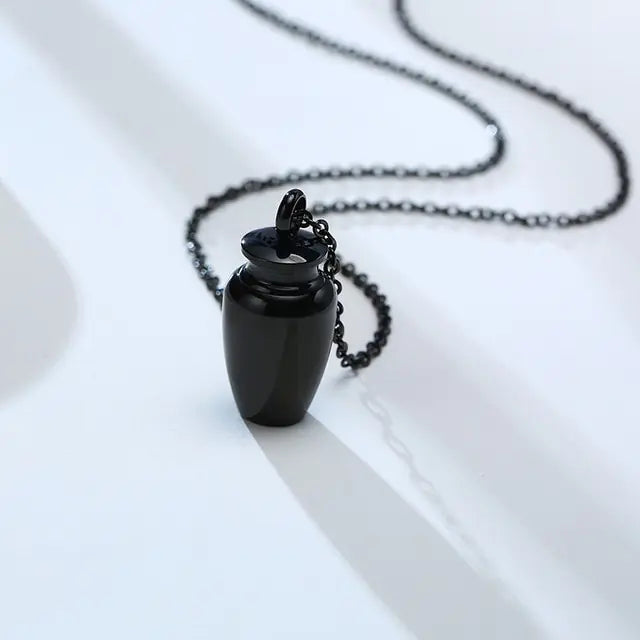 Colgante con forma de columbario de jarra de barro que se puede abrir