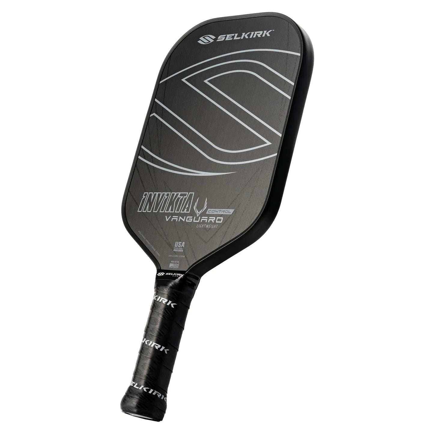 2025 Selkirk Vanguard Control Pickleball Paddle | Quad Carbon Fiber Pickleball Paddle with a Polypropylene X5+ 16mm Core | Pickleball Rackets Made in The USA | Control Invikta Midweight