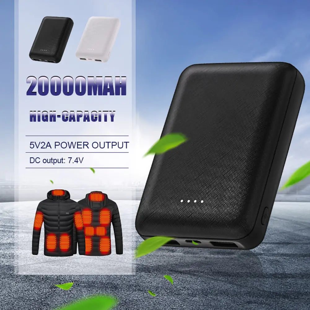 Cargador rápido portátil de 20000 mAh.
