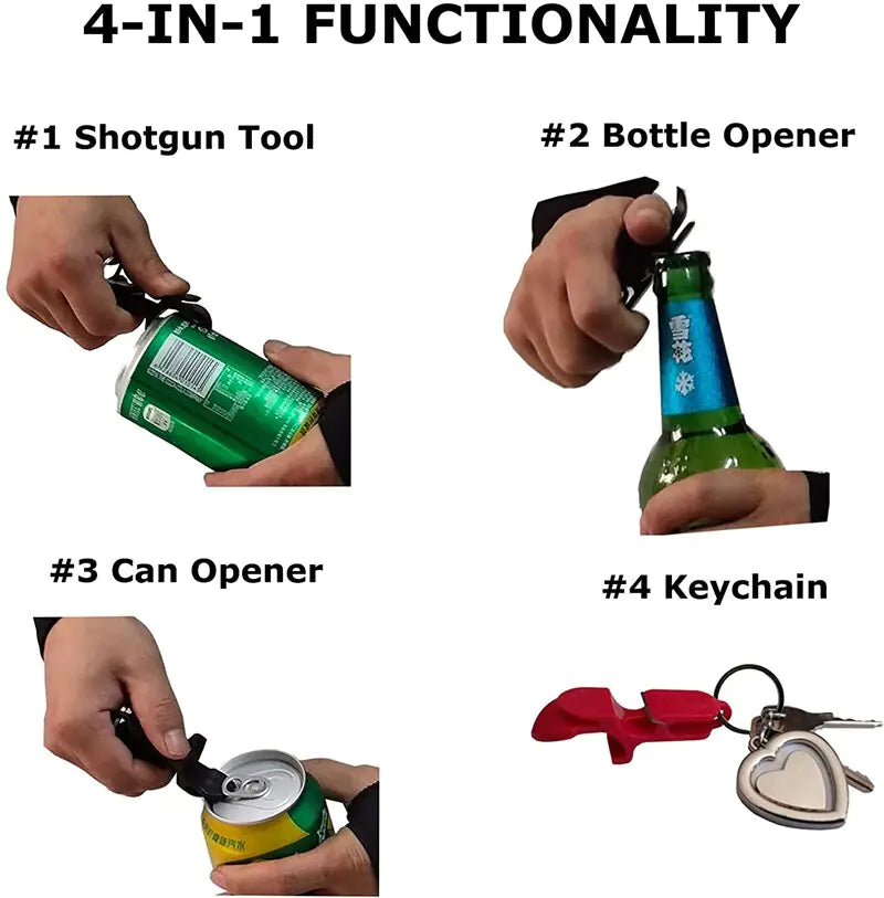 Abridor de botellas de escopeta de cerveza Bong