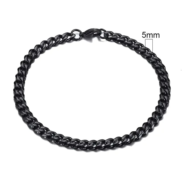 Pulsera de cadena cubana de Miami para hombre