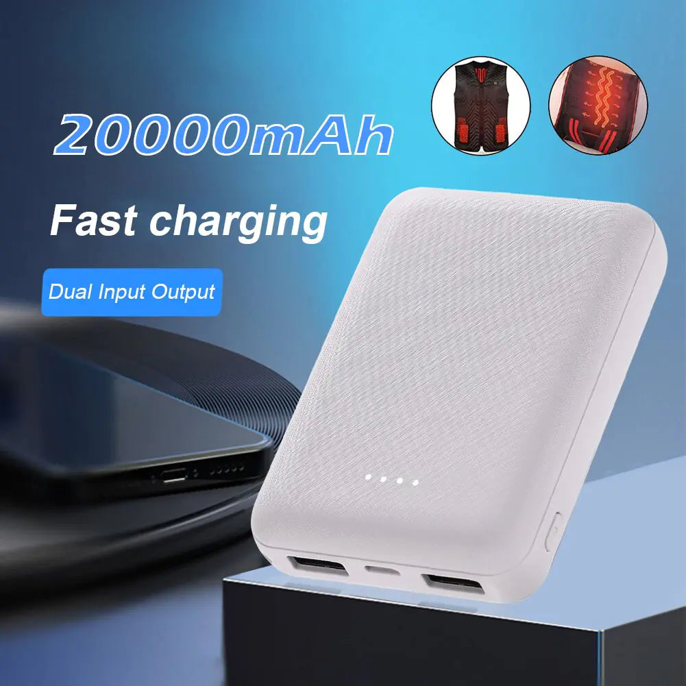 Cargador rápido portátil de 20000 mAh.
