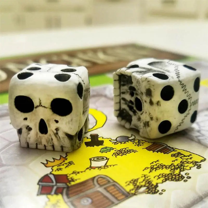 1 dado de calavera de 6 caras.