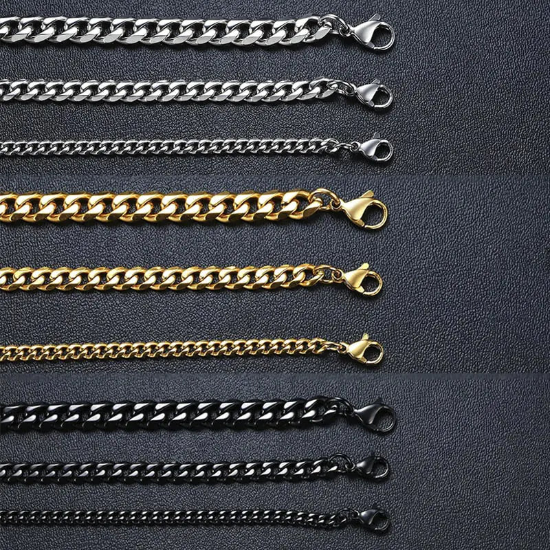 Pulsera de cadena cubana de Miami para hombre