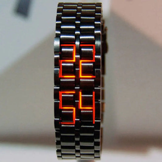 Reloj impermeable LED de lava
