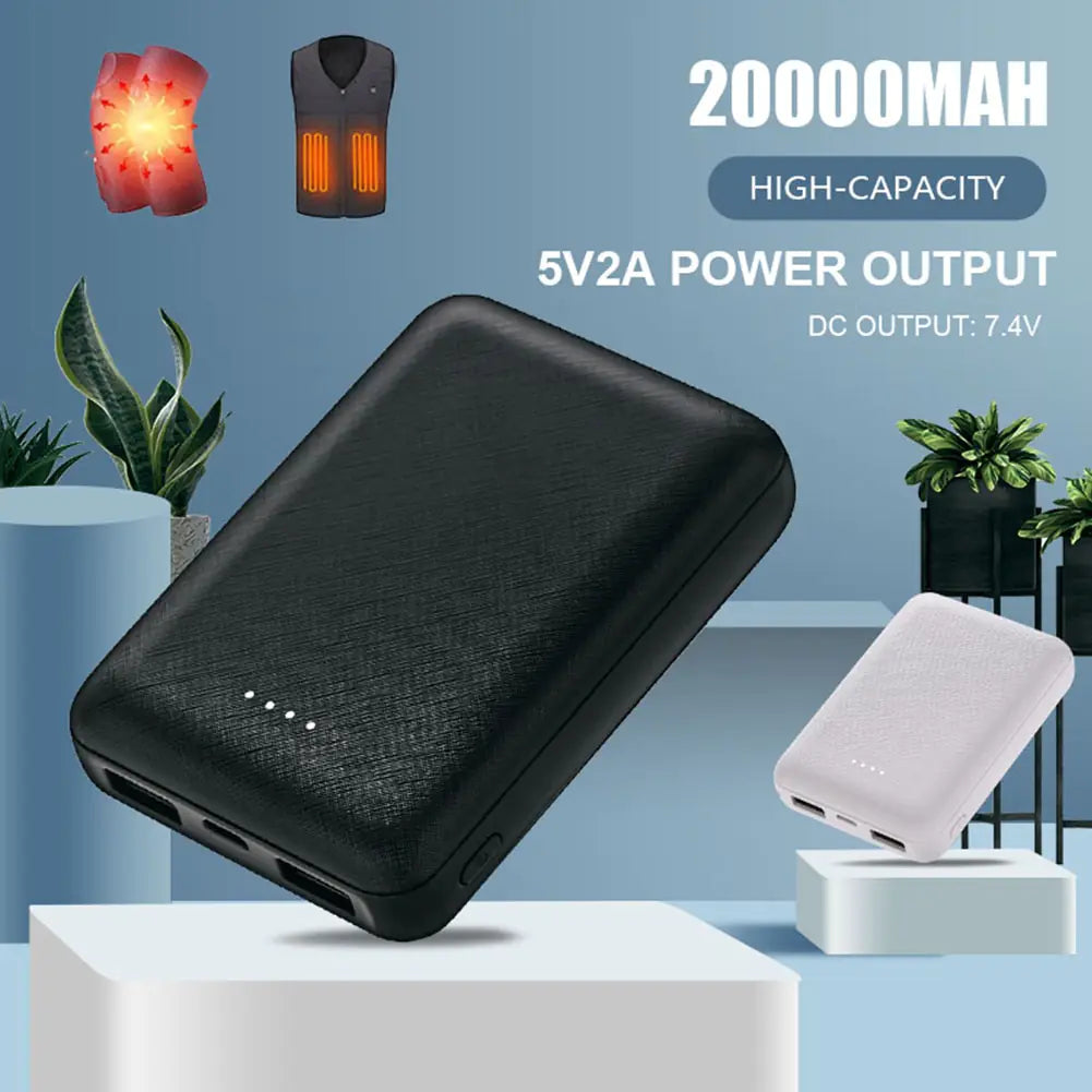 Cargador rápido portátil de 20000 mAh.