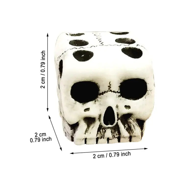 1 dado de calavera de 6 caras.