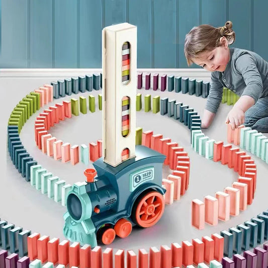 Tren de dominó automático para niños